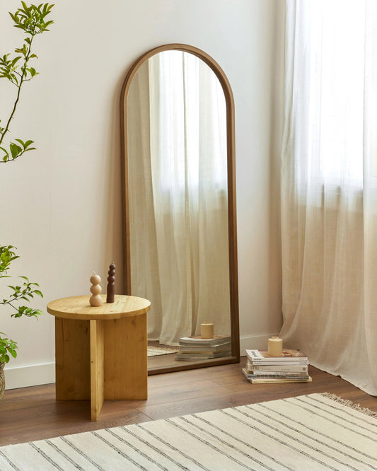 Meuble à Bijoux Premium avec Miroir sur Pied, Éclairage LED et Base Rotative à 360°