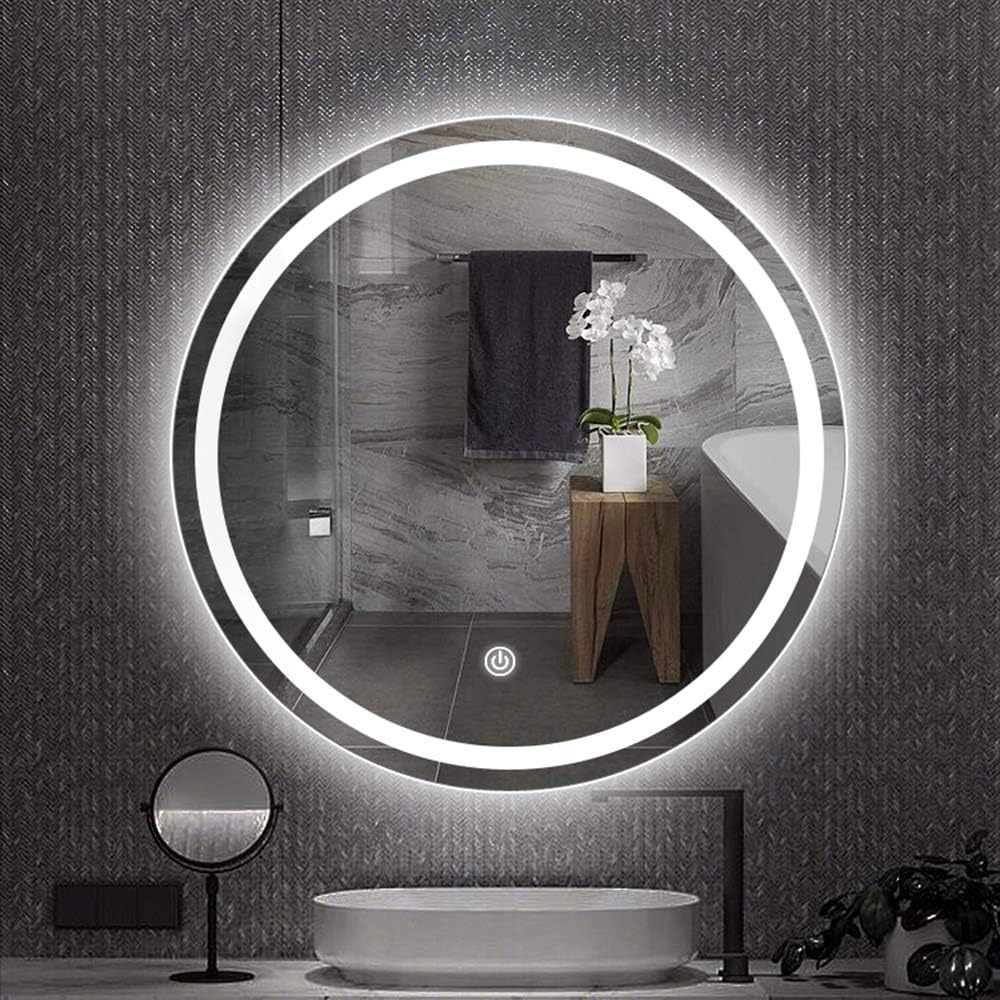 Miroir rond avec LED et capteur tactile – Design haut de gamme 70 cm
