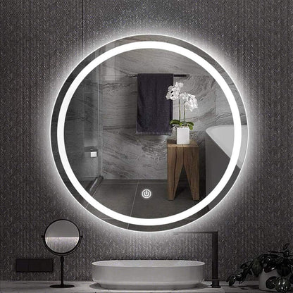 Miroir rond avec LED et capteur tactile – Design haut de gamme 70 cm