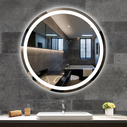 Miroir rond avec LED et capteur tactile – Design haut de gamme 70 cm