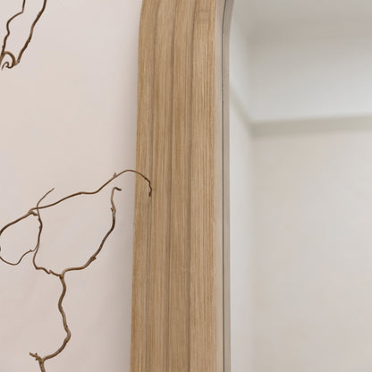 Miroir arche Luciana en bois lavé - Pleine longueur - 180 x 110 cm