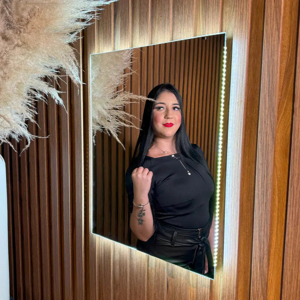 Miroir Rectangulaire LED Slim - Éclairage Premium et Design Moderne